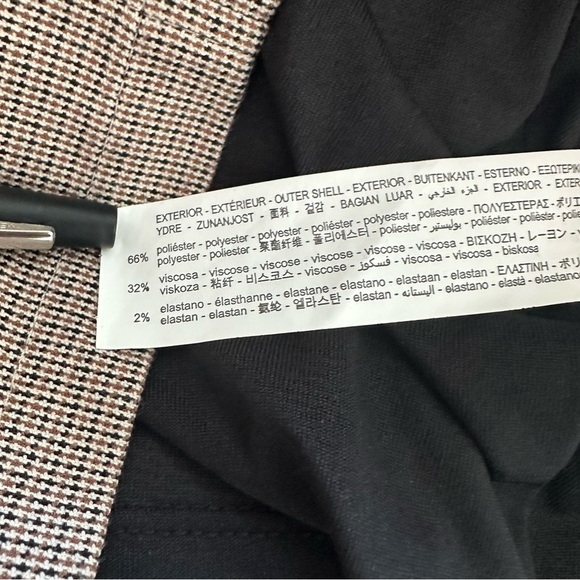 Zara Plaid Long Sleeve Mini Dress Academia Fall Preppy Size L NWT - Picture 5 of 8